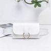 Stylish And Minimalist Solid Color Waist Bag for Women, Featuring a Unique Iron Ring Design, Perfect As a Gift