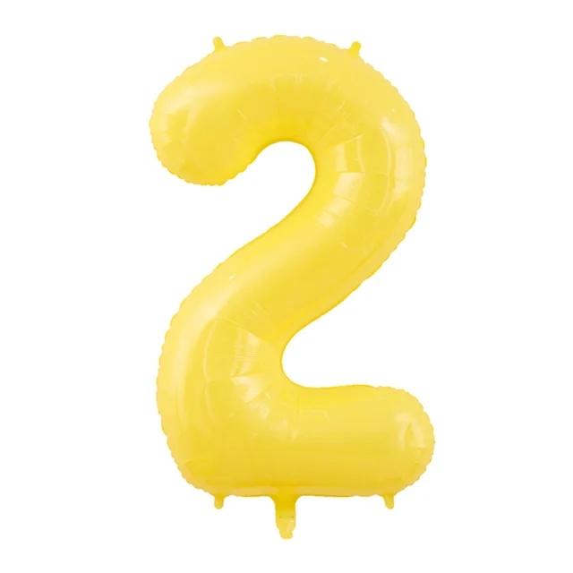 40inch Number Balloon 1 2 3 4 5 6 7 8 9 0 Baby Happy Birthday Party Balloons Duck Yellow Ballon Age 100 Days Helium Supported