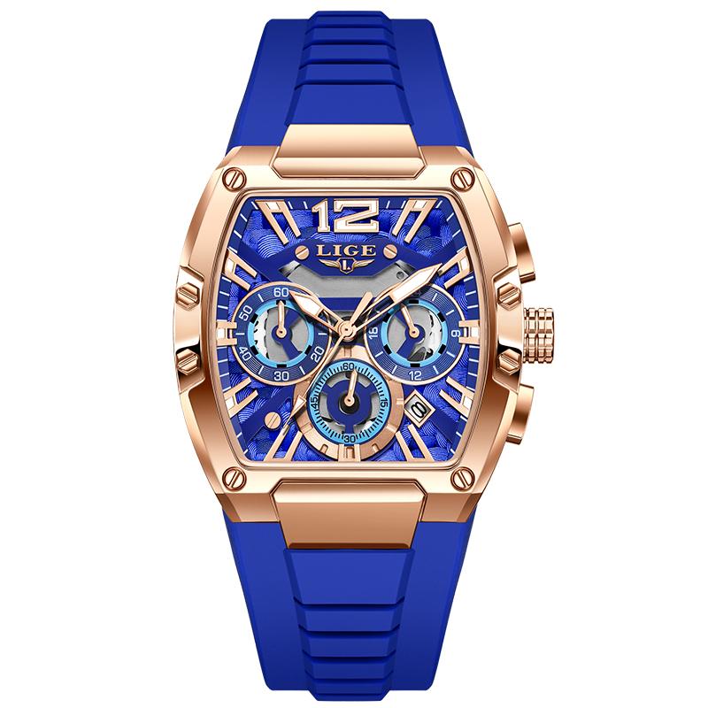 LIGE Watches for Men Fashion Military Watch Men Sport Waterproof Men's Quartz Wristwatch Luxury Luminous Chronograph reloj+BOX