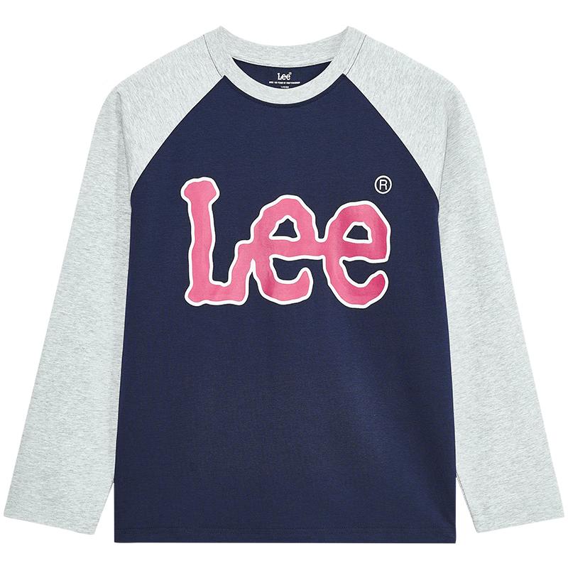 LeeKids Kids Cooling Antibacterial Color-Block Raglan Long Sleeve T-Shirt 130