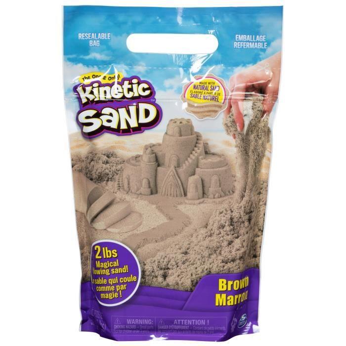 Kinetic Sand - Recharge de Sable Naturel - 907g - Pour Enfants dès 3 ans - SPIN MASTER