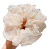 Premium Pink Mesh Scrunchies for Women - Stylish Hair Ties & Ponytail Accessories