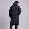 Kelme Men's Long Padded Hooded Coat for Outdoor Training, Fall/Winter (Black, L)