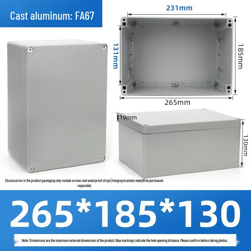 Outdoor Waterproof Die-Cast Aluminum Junction Box with Sealed Push Button Switch