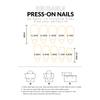 24PCS French Tip Fake Nails with Ink Crack Design Eco-Friendly ABS Material for Wedding Party