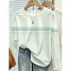 Women's Round Neck Long-sleeved T-shirt, Casual, Comfortable and Versatile for Everyday Use