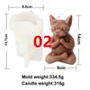 Yoga Animal Silicone Mold 3D Pug Prayer Meditating Rabbit Mould Praying Turtle DIY Mold Scented Candle Pet Plaster Resin Mold
