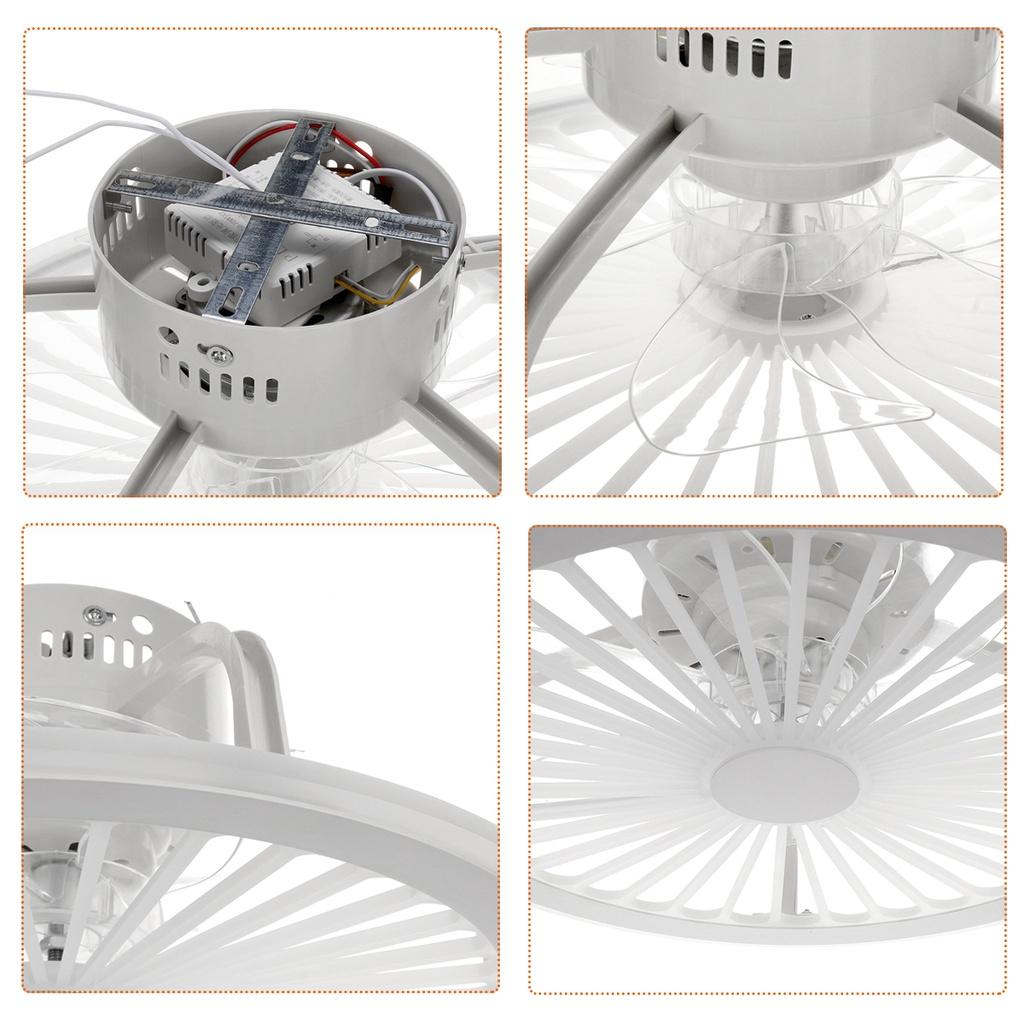 100W Modern LED Ceiling Fan Light App and Remote Control Mute 3-Speed Adjustable Speed Dimmable Ceiling Light for Living Room 220V