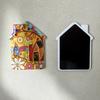 Vintage House Magnet Refrigerator Magnet, Colorful Fairy Tale Town Fridge Magnetic Kitchen Decoration Accessories Artistic Illustration