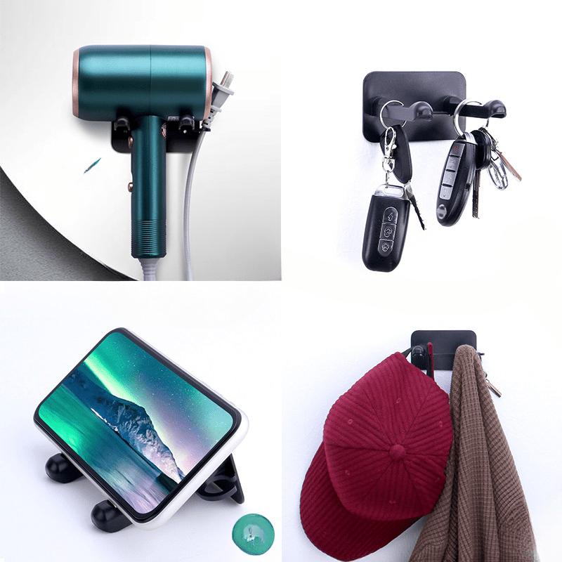 Multi-functional Fixed air dryer hair dryer wall hanging shelf Bathroom lazy hair dryer bracket