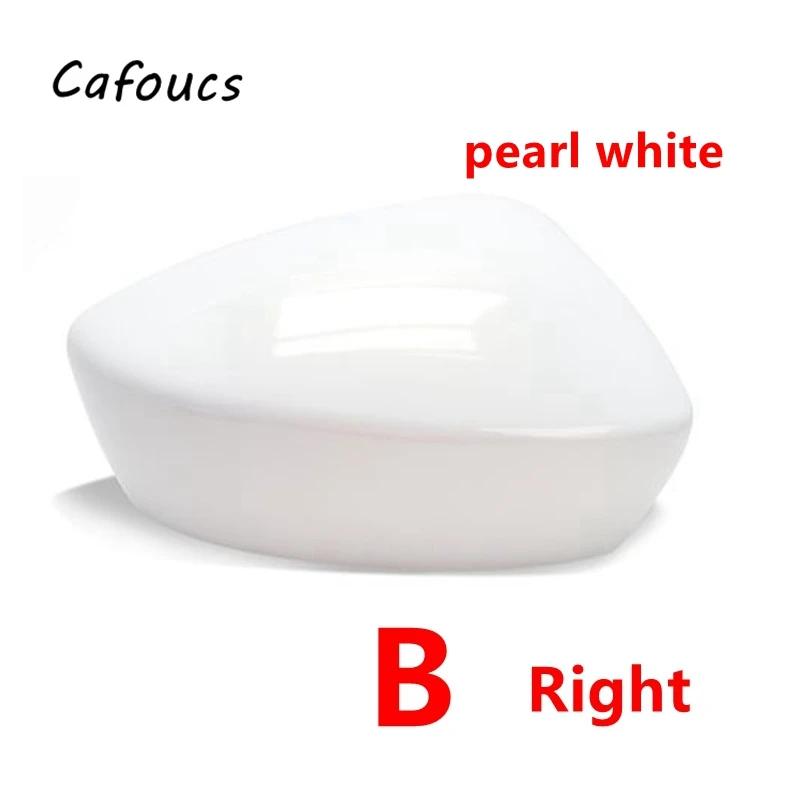 Cafoucs Car Rearview Mirror Cover Cap Shell Housing  For Mazda CX-5 CX5 2012 2013 2014 Accessories