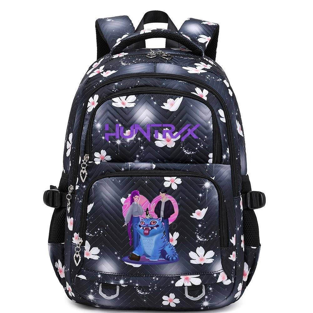 Kpop Demon Hunter Printed Backpack Female Student School Bag Large Capacity Lightweight Casual Backpack Trendy Fashion