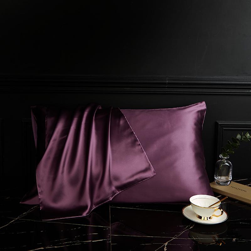 100% Natural Mulberry Silk Pillowcase designed for Hair and Skin - Front in Pure Silk and Back in Breathable Lyocell Fiber 1 Pack