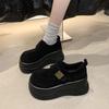 Fashion 8CM Women Ankle Boots Platform Casual Sneakers Cotton Loafers Shoes 2025 New Spring Autumn Trend Outdoor Walking Botas De Mujer