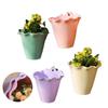 1pc Plastic Flowerpot Wall Mounted Flowerpot Balcony Railing Creative Hanging Basin Indoor Outdoor Flower Pot Plant Accessories