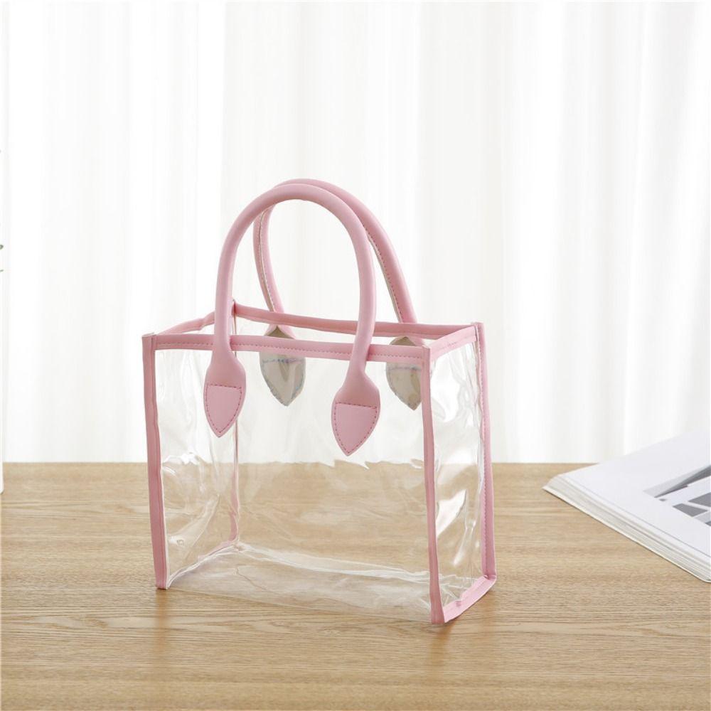 Waterproof Transparent Gift Bag Lightweight Clear PVC Handbag Wedding Candy Packaging Box  Wedding