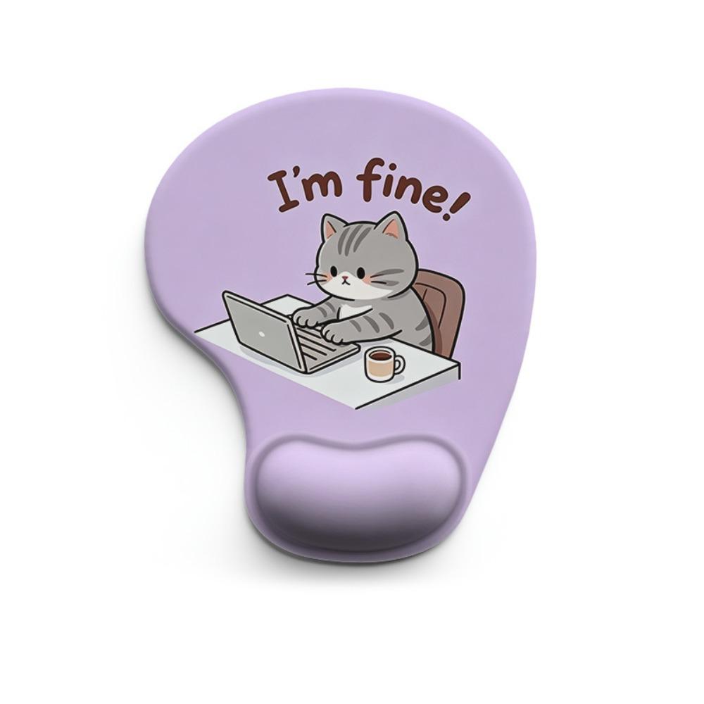 Silicone Comfortable Wrist Rest Non-Slip Desktop Wrist Support Cartoon Animal Mouse Pad  Computer