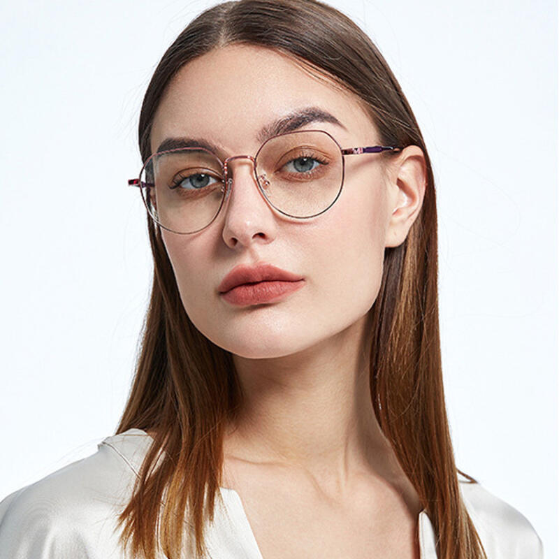 The Classic LD219 Blue Light Blocking Glasses Frame C40 Rose Gold