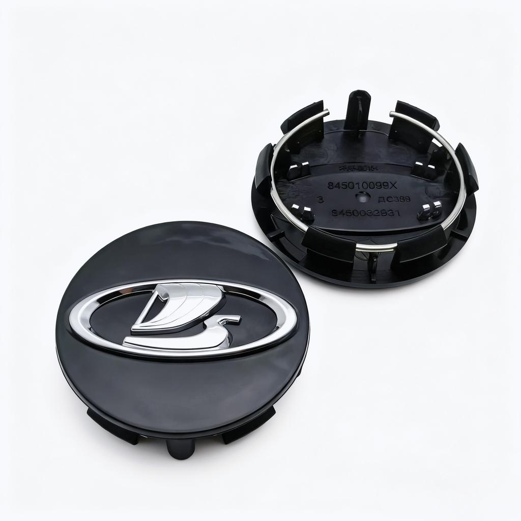 4pcs Black Silver LADA Logo Emblem Car Wheel Center Caps 57MM 50MM Wheels Hub Cap Rim Hubcaps Dust Cover Replace Car Accessories