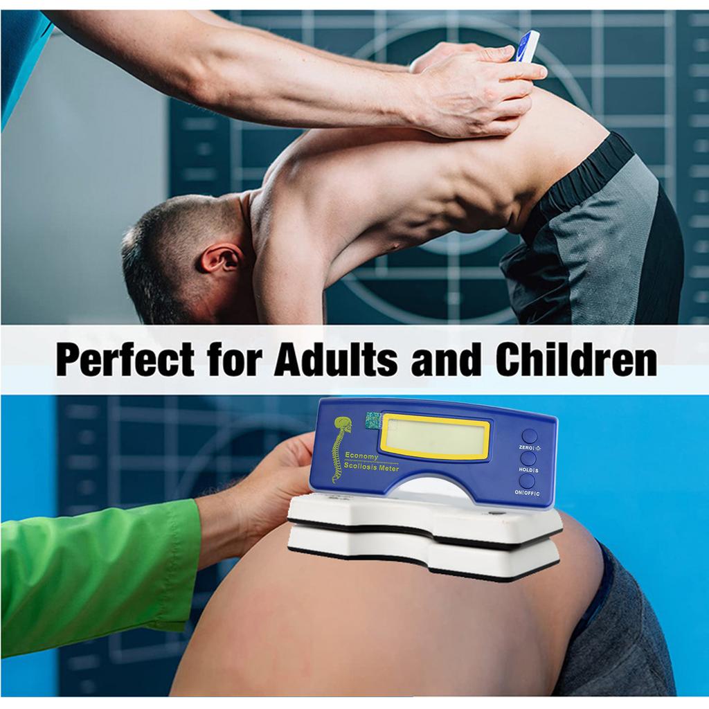 Digitální skoliometr Nástroj pro měření lidské páteře Rozsah 0-30 stupňů Detektor skoliometru pro měření osového postavení páteře