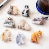 1pc Cute Flowers Multifunction Memo Clip Transparent Acrylic Kawaii Stationery Storage Clip Documents Organizer Clips
