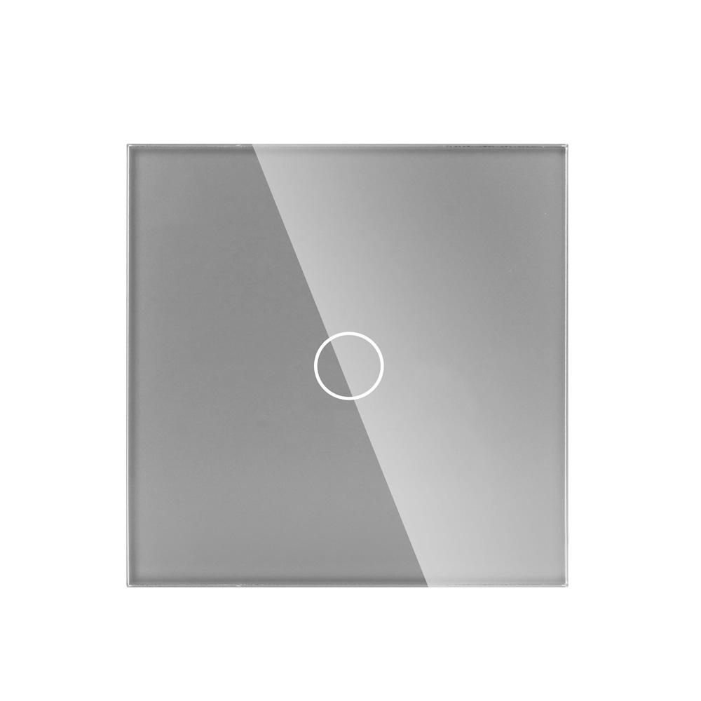 WIFI Eu 1_2_3_4 Gang Smart Home APP Remote Control Voice Light Tempered Glass Touch Wifi Tuya Wall Electrical Switch