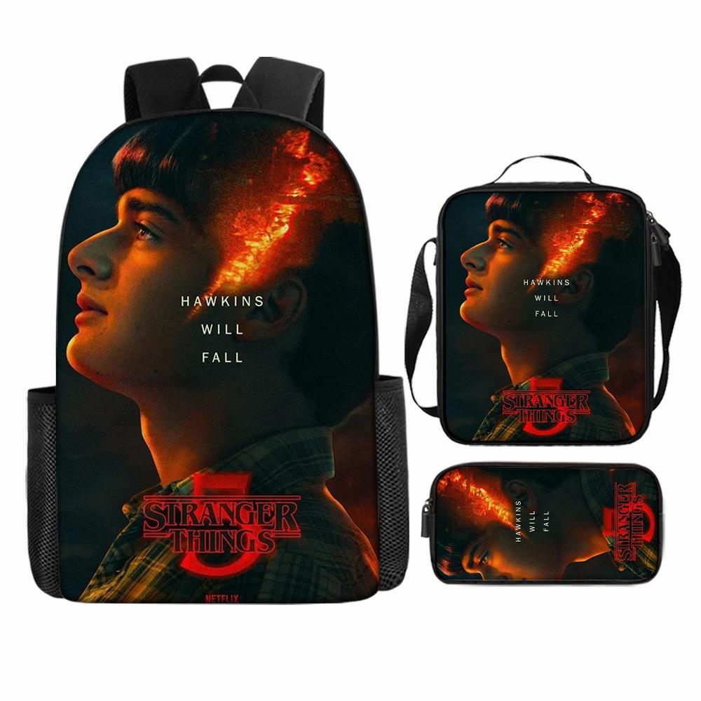 Stranger Things5 Rucsac pentru copii+geantă de umăr+etui pentru creioane KTB