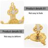 Jesus Statue, Christian Home Decor and Car Dashboard Ornament, Golden White Jesus Cross