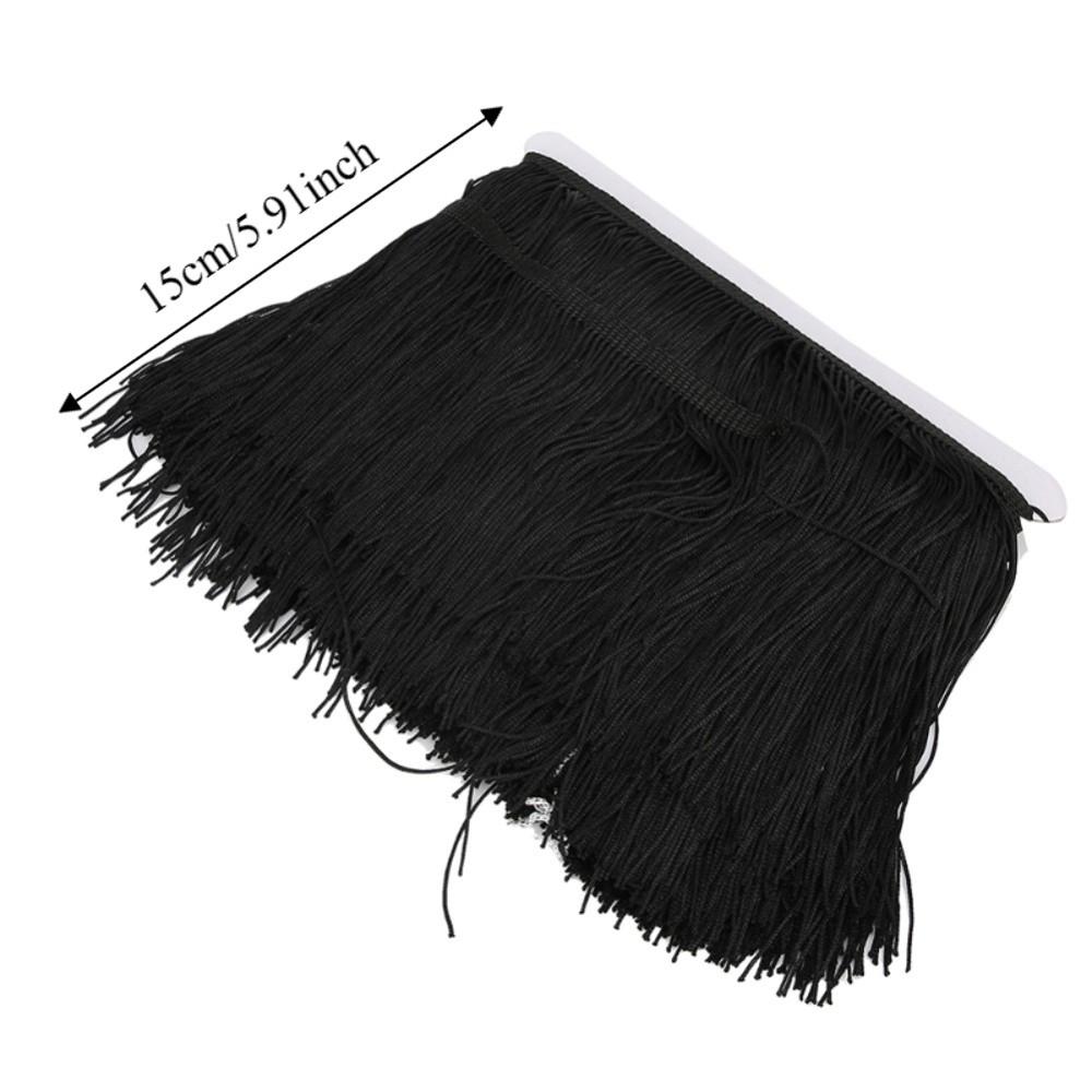 1pcs Polyester Material Fringe Tassel Trim 6inch Wide Stage Clothing  Sewing Supplies