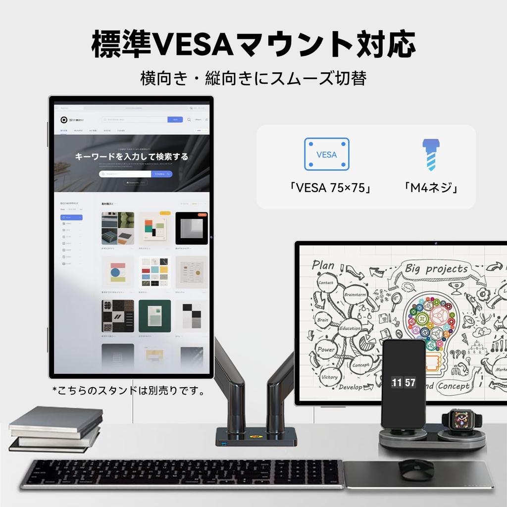 FPD Mobile Smart Monitor with 1080P IPS Large Screen Android 14 Tablet with 8GB RAM 128GB 5050mAh 65W Fast Dual Speakers X 2 3W X 8MP Widevine L1