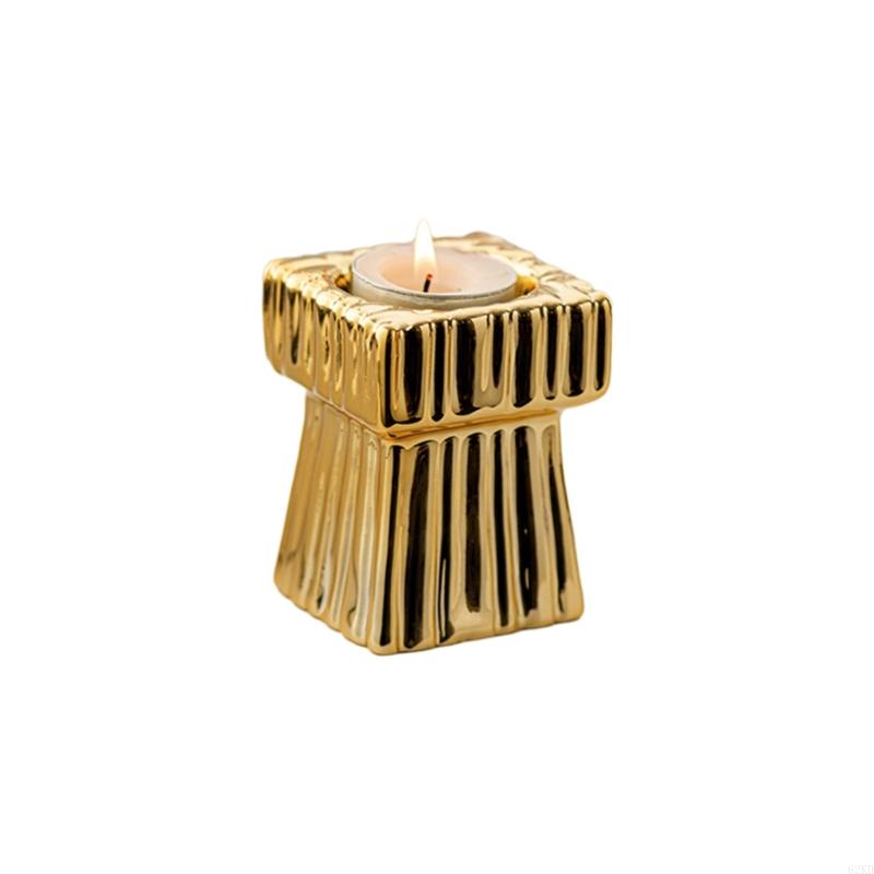 62KD Tea Light Holder, Square Small Holder Bulk for Wedding Centrepies