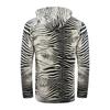 Cavalli Class Mens Zebra Print Full Zip Hoodie