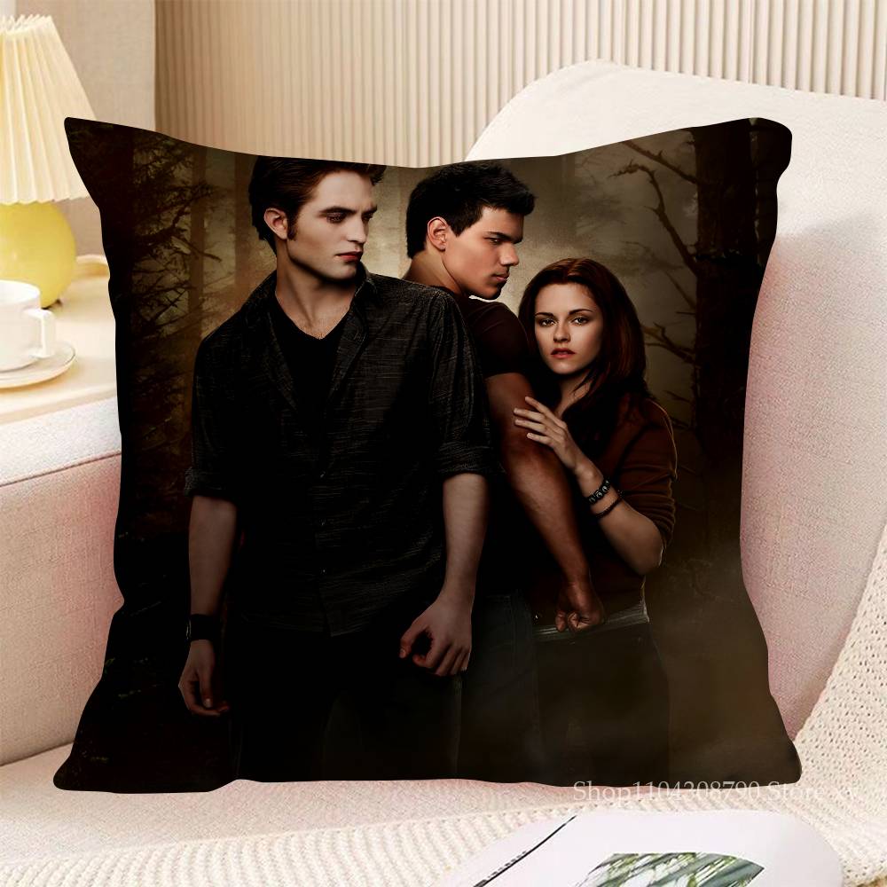 The Twilight Saga Edward Cullen Pillow Case Fashion Square Pillowcase Bedroom Sofa Room Ins Decoration Leisure