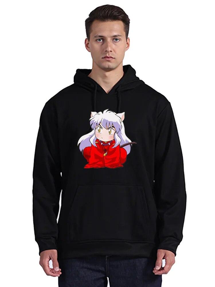 

Толстовка с капюшоном Feudal Demon Inuyasha унисекс Sesshoumaru Higurashi Kagome, толстовки в стиле аниме, толстовка с капюшоном с героями мультфильмов, пальто в стиле хип-хоп, уличная одежда большого размера