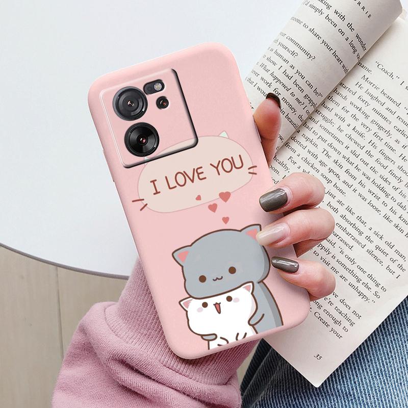 For Xiaomi 13T Pro Case TPU Soft Silicone Coque Flower Pattern Cartoon Painted Phone Cover For Xiaomi 13T Back Protection Capa
