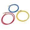 3pcs 150cm Refrigerant Charging Hose Air Conditioner Charging Hose 1 4in Fits for R12 R22 R502 Refrigerants Blue Red