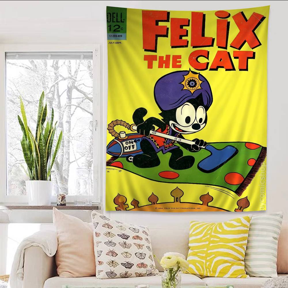 FFelix the Cat Hanging Bohemian Tapestry Bohemian Wall Tapestries Mandala Cheap Hippie Wall Hanging