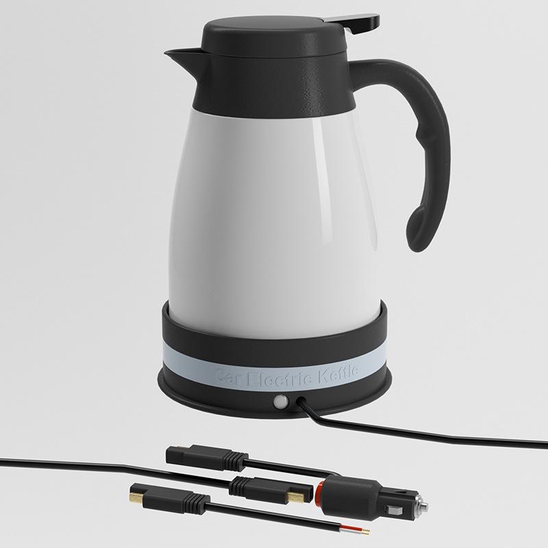 12V/24V Portable Car Kettle - Rapid Heating Stainless Steel Electric Kettle