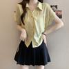 Sleeveless Baseball Jacket With Soft Satin Fabric And Stand Collar For Spring Youth Fashion