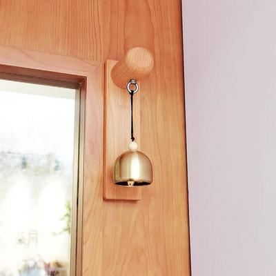 Japanese Style Door Bell Pure Copper Wind Chime Door Hanging Reminder Bell for Shop Entrance Opening Gift