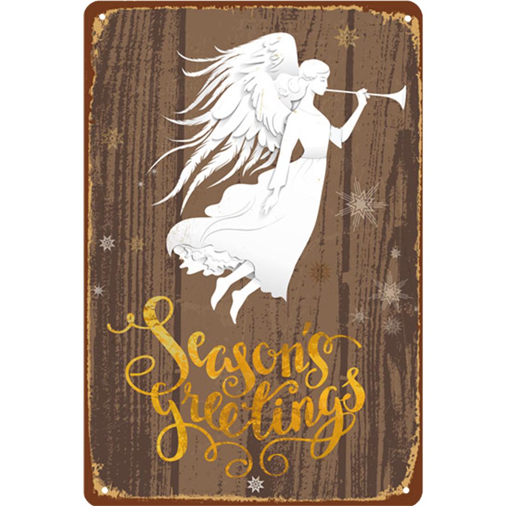 Merry Christmas Metal Tin Sign Plaque  Cartoon Elk Santa Claus Iron Painting Home Bar Cafe Pub Decoration Wall Art Plates