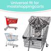 Polyester Baby Shopping Cart Seat Cover Cartoon Printed Seat Cover  Supermarket Carts
