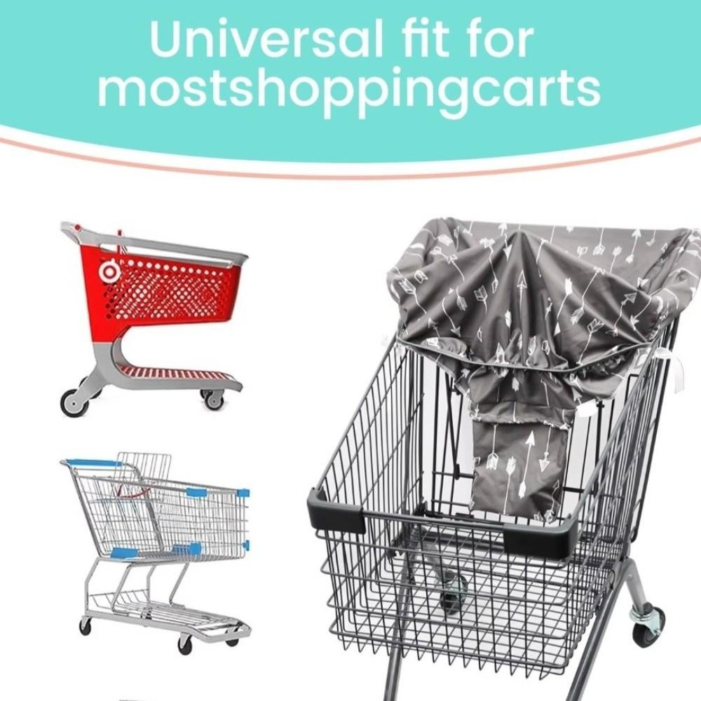 Polyester Baby Shopping Cart Seat Cover Cartoon Printed Seat Cover  Supermarket Carts