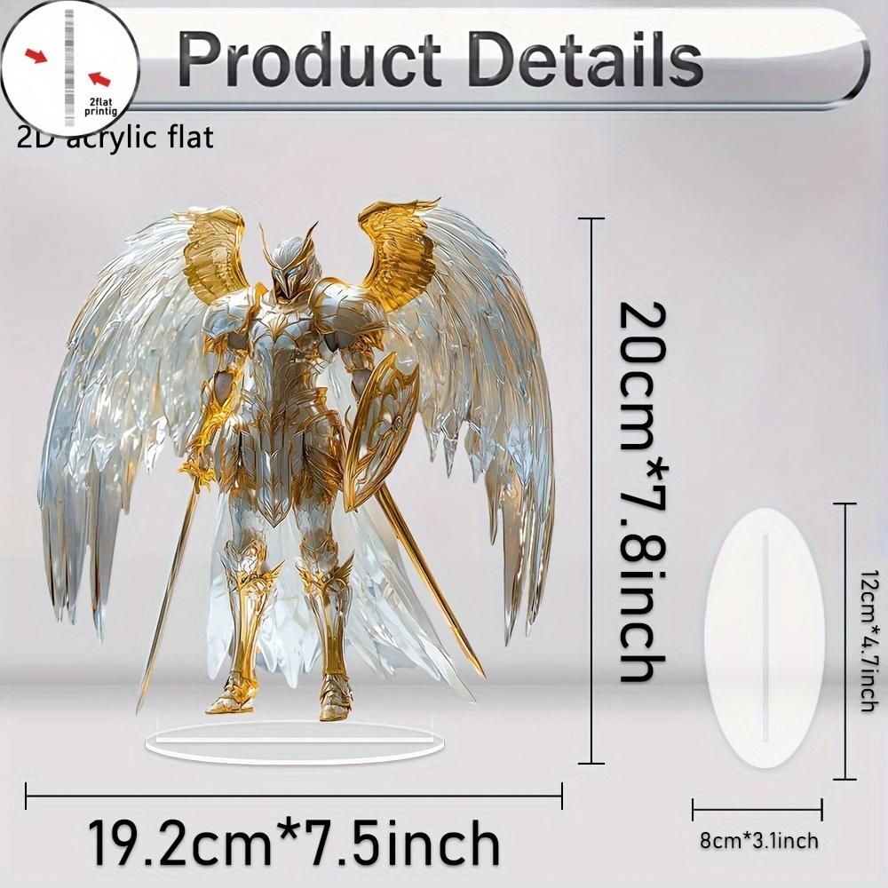 

8 дюймов Золотой Ангел Аниме Божество-хранитель Акриловая Фигурка 2D Настольная Спальня Офис Красочный Реквизит для Фотографии Украшение Подарки Игрушка 1pcs