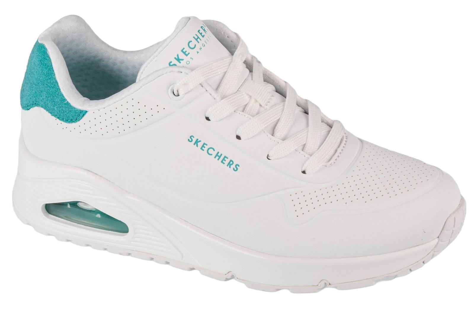 Skechers Uno - Pop Back, weiße Damen Sneakers 39 weiß