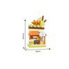 Idea Streetscape Nanobricks City Street View Micro Diamond Block Toy Coffee Burger Ice Cream Cake Juice Shop Building Bricks