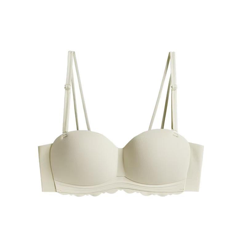 Strapless underwear women's non-slip small breasts gather and show a large seamless tube top thin steel-free anti-sagging back bra