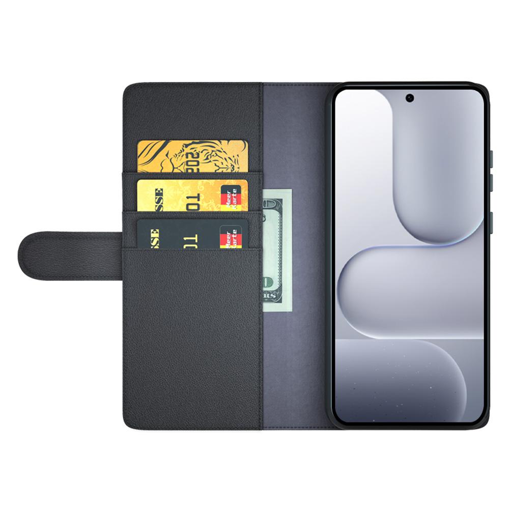 For Honor 500 5G Case Genuine Split Leather Phone Cover with Wallet Stand