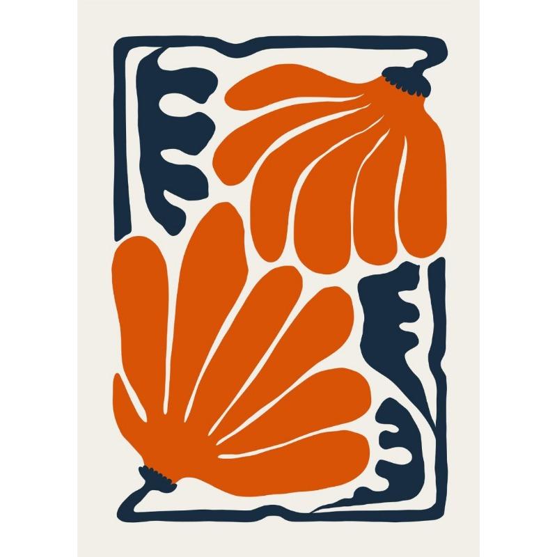 Flower Poster Canvas Painting Abstract Art Flower Market Print Nordic Style Wall Art Picture for Living Room Home Decoration