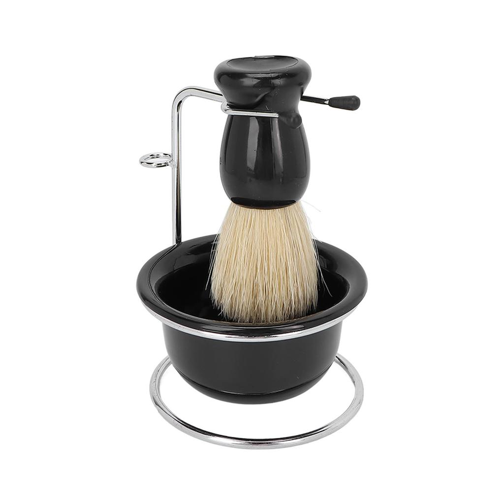 3-teiliges professionelles manuelles Rasierpinsel-Set Bartrasierpinsel Schale Sicherheitsrasierständer-Set